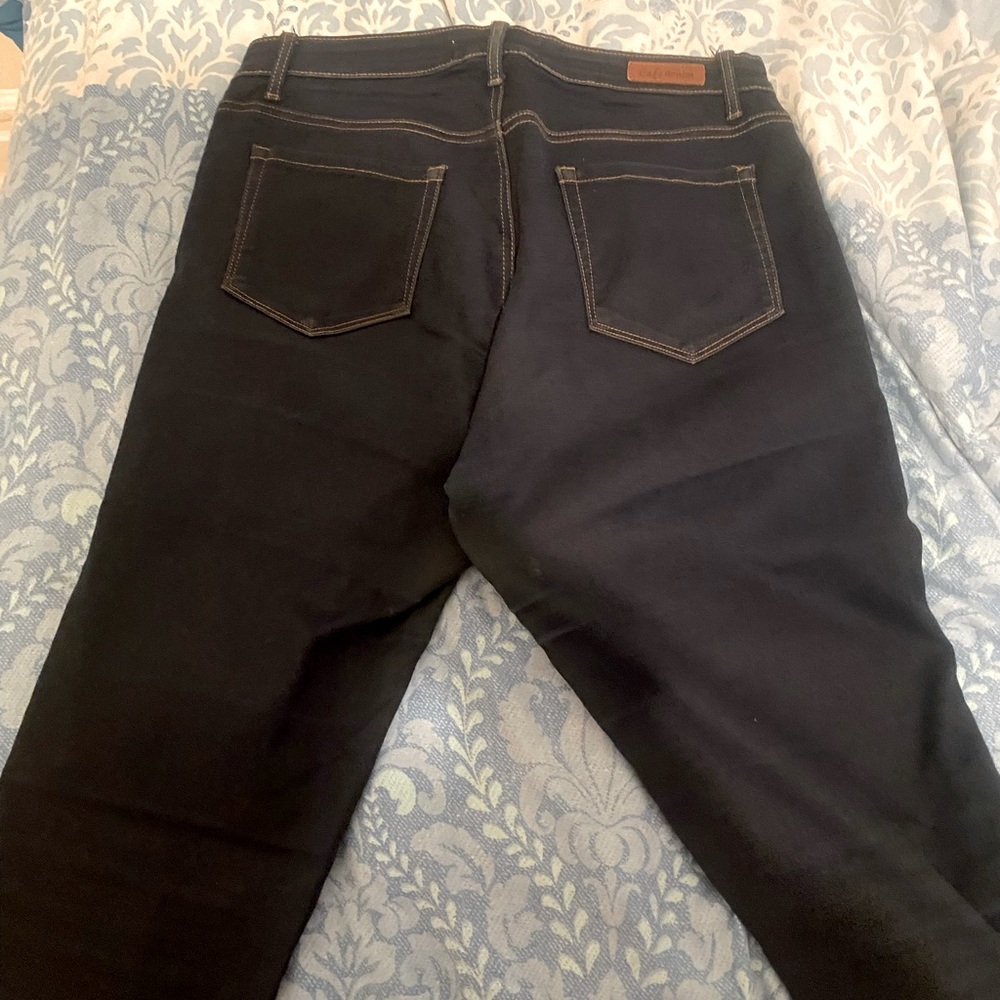 Dark blue jeans